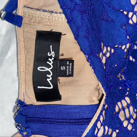 Lulu’s One Wish Royal Blue Lace Midi Dress - Picture 9 of 9